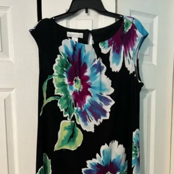 Studio by London Times Floral Dress with black Bolero Jacket - Picture 3 of 4